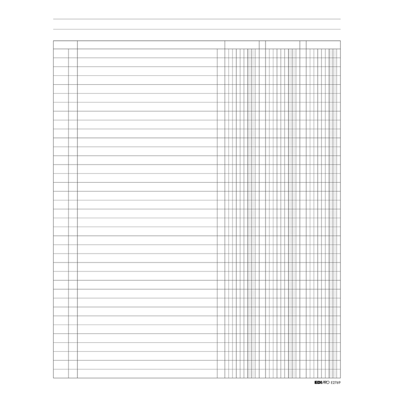 REGISTRO A 3 COLONNE 100PAG. 31X24CM E2769 EDIPRO