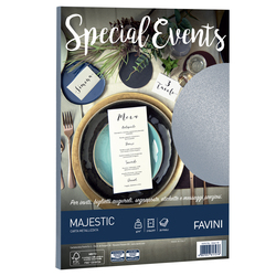 Carta metallizzata SPECIAL EVENTS A4 20fg 120gr argento FAVINI