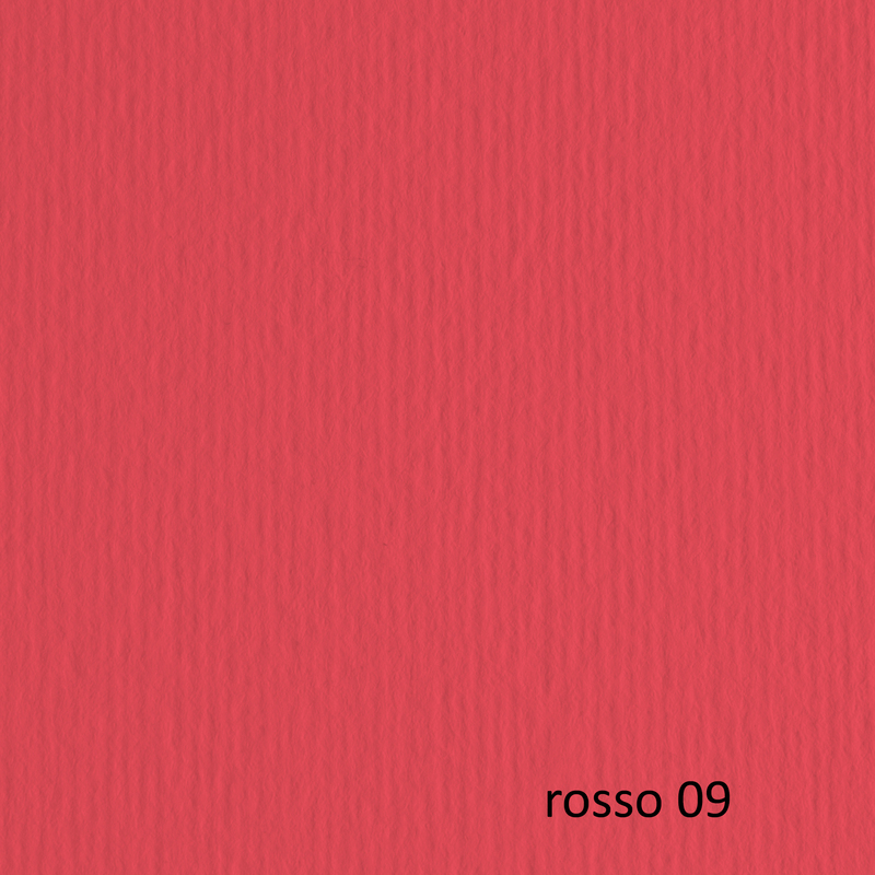BLISTER 20FG CARTONCINO 50X70 220GR ROSSO 109 FABRIANO ELLE ERRE