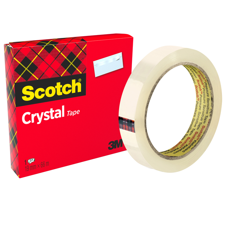 NASTRO ADESIVO ScotchR CRYSTAL CLEAR 600 66MTX19MM