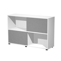 LIBRERIA media metal + arm. basso rovere/antracite/rovere/str.bianca ESSENCE
