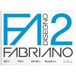 BLOCCO FABRIANO2 (24X33CM) 20FG 110GR RUVIDO 4 ANGOLI