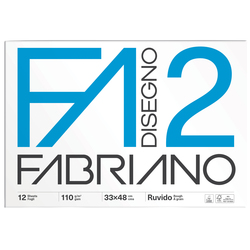 BLOCCO FABRIANO2 (33X48CM) 12FG 110GR RUVIDO COLLATO