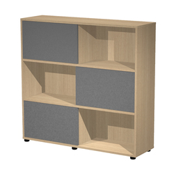 LIBRERIA media metal + arm. basso rovere/antracite/antracite/str.antrac ESSENCE