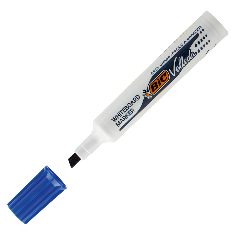 Pennarello VELLEDA 1791 punta scalpello whiteboard blu BICR