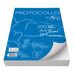 PROTOCOLLO A4 5MM 200FG 80GR PIGNA