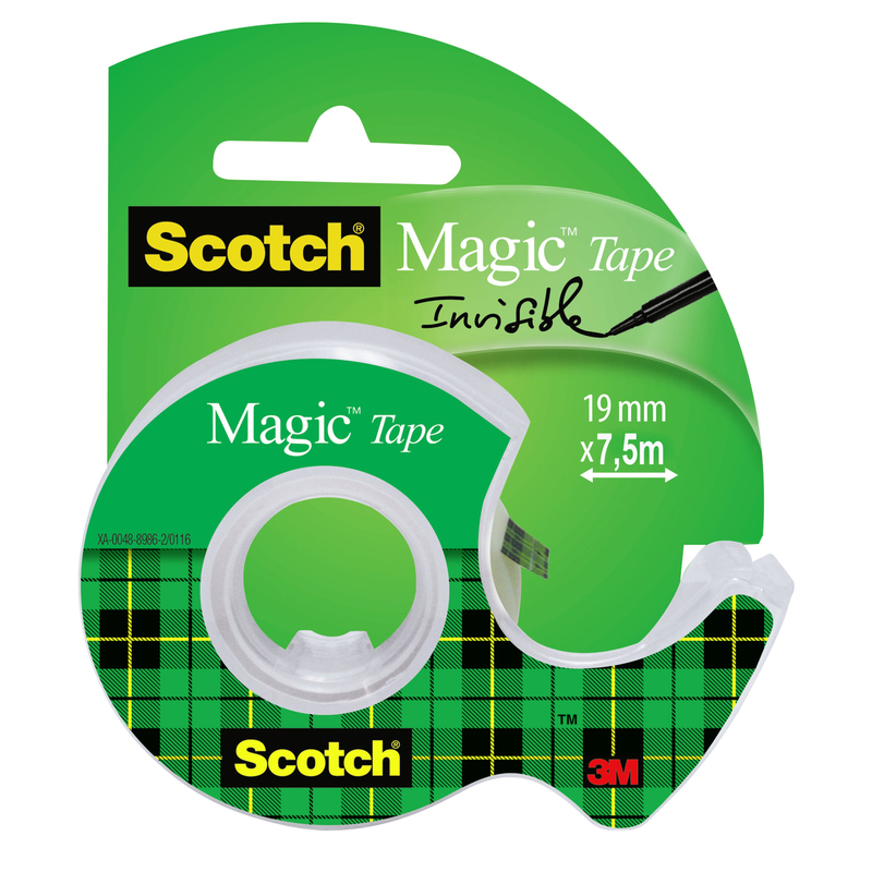 Nastro adesivo ScotchR Magic 810 19mmx7,5mt con chiocciola