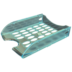 Vaschetta portacorrispondenza forate E040 azzurro trasp.FELLOWES