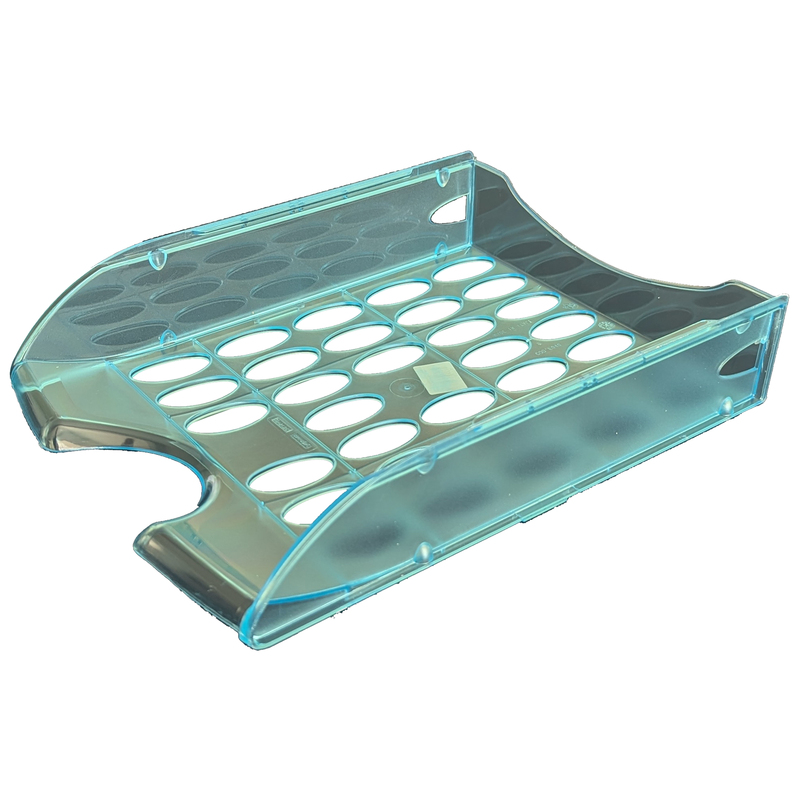 Vaschetta portacorrispondenza forate E040 azzurro trasp.FELLOWES