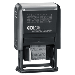 Timbro S220/W polinomio 12diciture 4mm autoinchiostrante COLOP