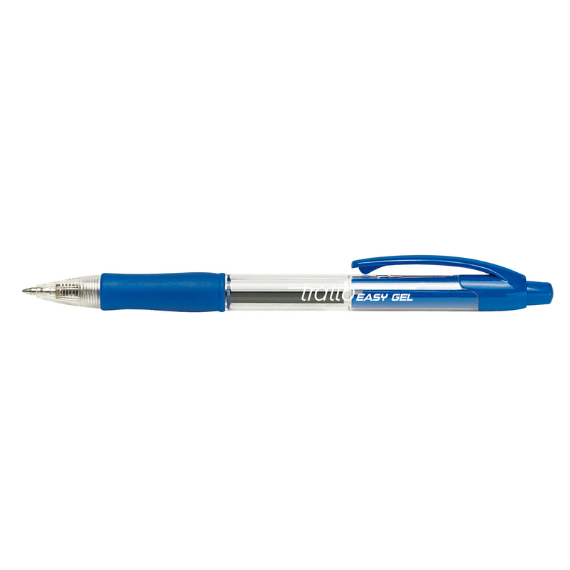 Penna sfera scatto EASY GEL tratto 0,5mm blu TRATTO