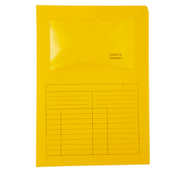 50 Cartelline a L c/finestra arancio 120gr Sintex Blasetti