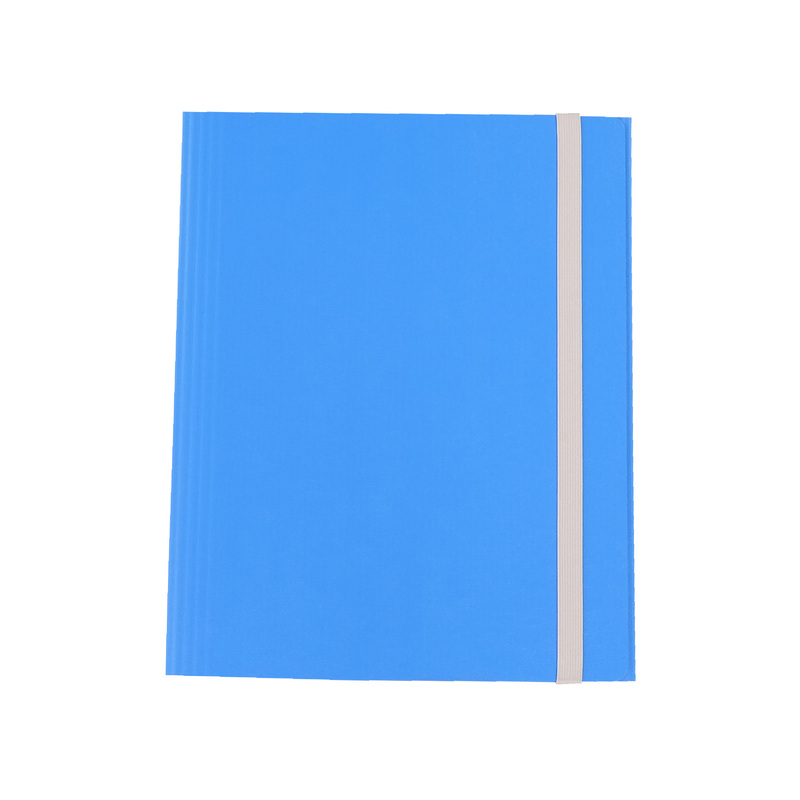 CARTELLINA 3 LEMBI C/ELASTICO FIBRONE 27X37CM azzurro 75 CDG