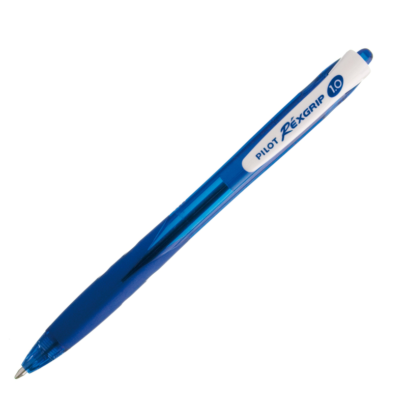 PENNA SFERA SCATTO REXGRIP 1.0MM BLU PILOT
