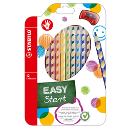 ASTUCCIO 12 PASTELLI COLORATI EASYCOLOR per destrorsi STABILO