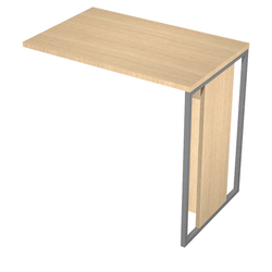 ALLUNGO REVERSIBILE DX/SX 80x50cm ROVERE gamba ANTRACITE per SCR. ESSENCE