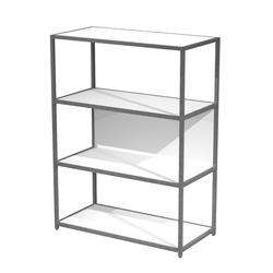 Pannello acustico da scrivania L75xH40cm c/morsetti neri GRIGIO MEDIO Stripes