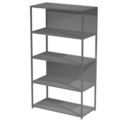 Pannello acustico da scrivania L135xH40cm c/morsetti neri GRIGIO MEDIO Stripes