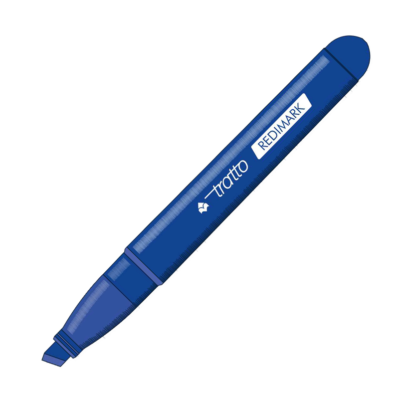 MARCATORE TRATTO REDIMARK BLU P.SCALPELLO