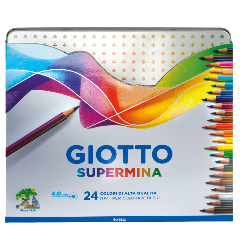 ASTUCCIO METALLO 24 PASTELLI SUPERMINA GIOTTO