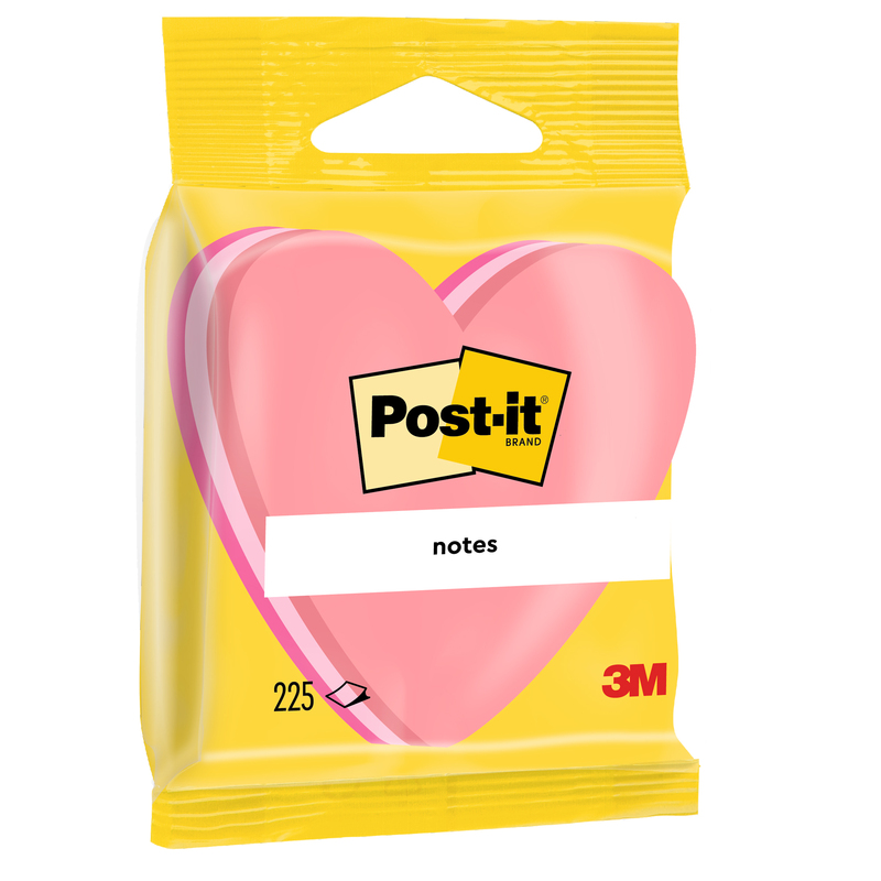 BLOCCO CUORE 225 foglietti Post-itR 70x70mm 2007-H 72gr