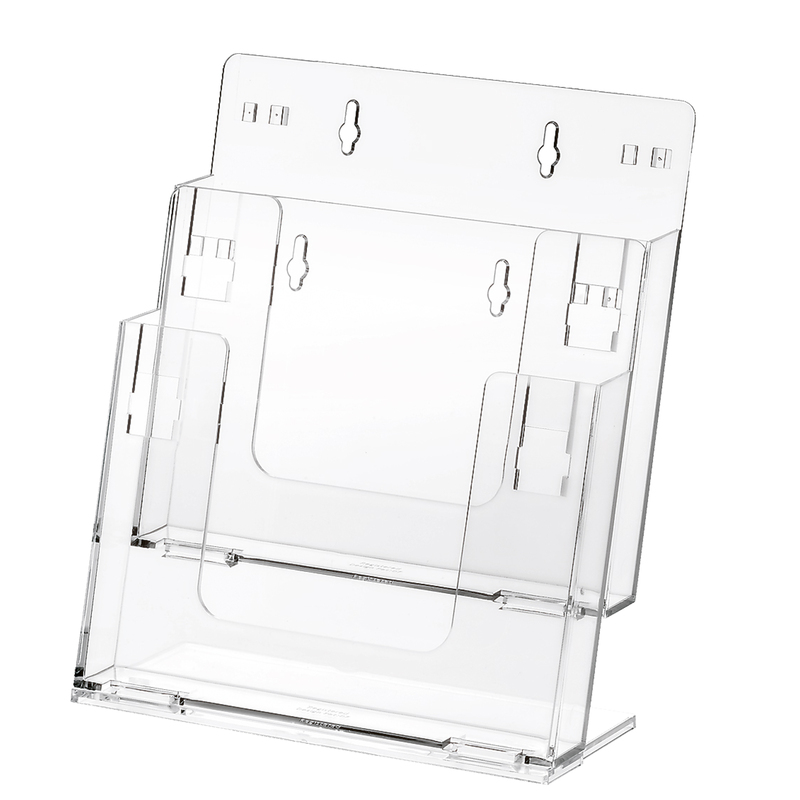 PORTADEPLIANT COMPONIBILI 2 TASCHE A5 DA BANCO E PARETE ART.5031