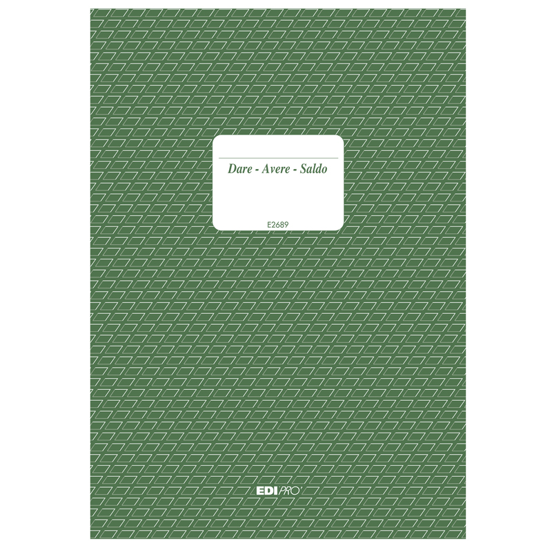 REGISTRO DARE/AVERE/SALDO 24X17 100PAG. E2689