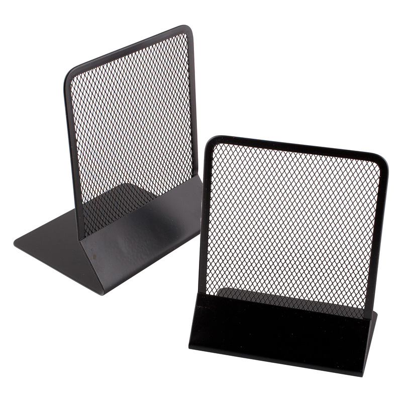 COPPIA REGGILIBRI IN RETE NERO ART.089