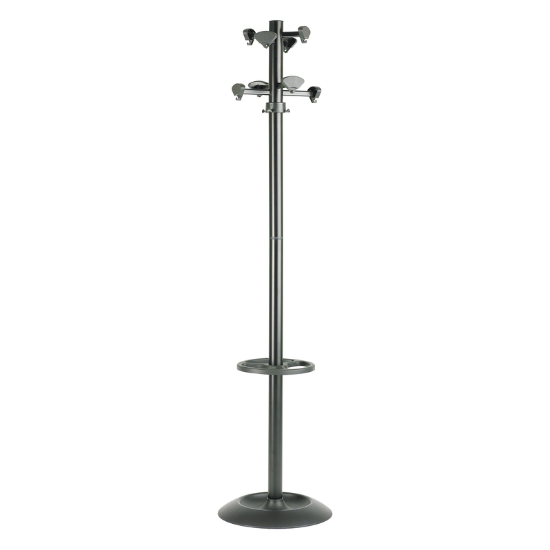 APPENDIABITI INCAS 175CM A 8 POSTI C/PORTAOMBRELLI NERO