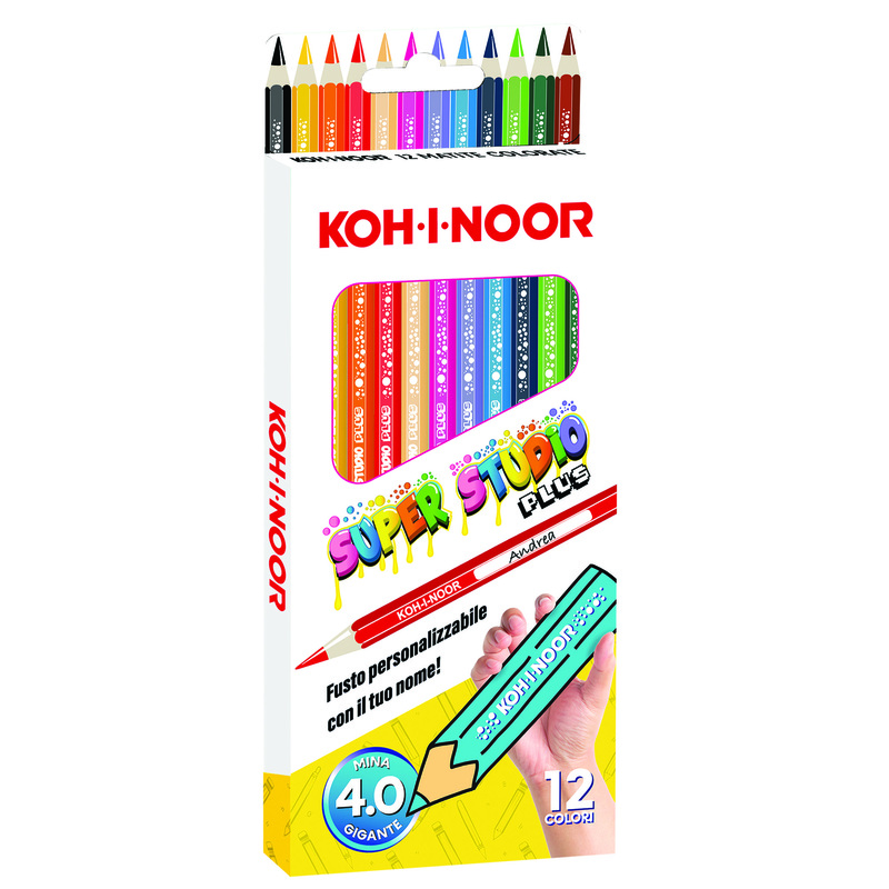 Astuccio 12 matite colorate Studio Koh.I.Noor