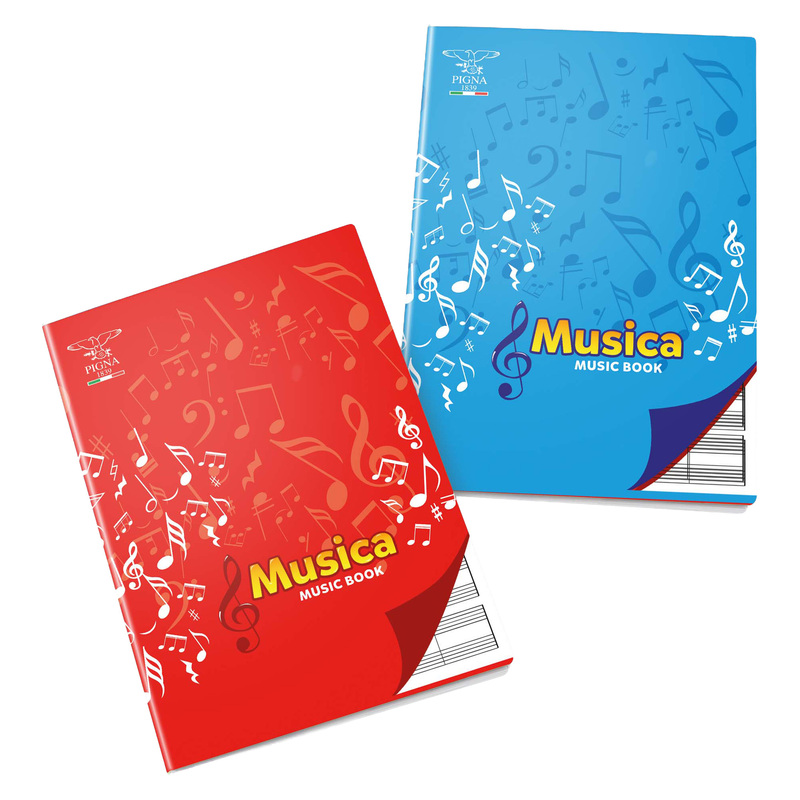 MAXIQUADERNO MUSICA 21X29,7CM 32FG 100GR 12 PENTAGRAMMI