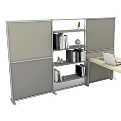 MODULO AGGIUNTIVO libreria Modular 90x44H122cm con struttura BIANCO - ANTRACITE