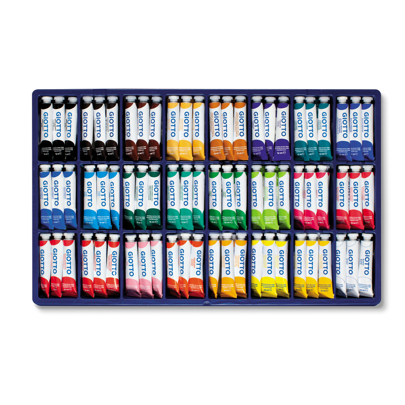 VETRINETTA 144 TEMPERA GIOTTO TUBO 4 (12ML) ASSORT.