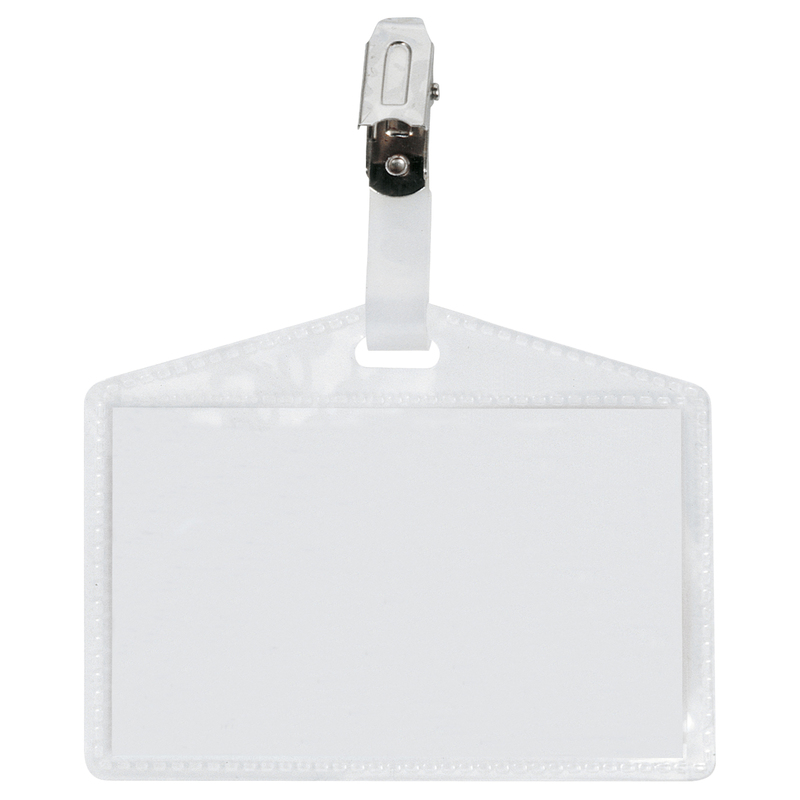 100 portanome Pass 3P 9,5x6cm c/clip in metallo s/cartoncino Sei Rota