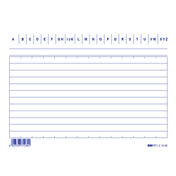 100 SCHEDE RIGATE ORIZZONTALE 10.5X15CM E3126BL EDIPRO