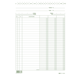 100 SCHEDE 3 COLONNE VERTICALE 21X15CM E3333 EDIPRO