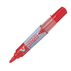 MARCATORE PER LAVAGNE V BOARD MASTER ROSSO P.TONDA