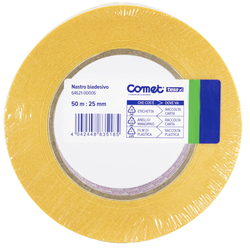 NASTRO BIADESIVO 50MTX25MM TRASP. 64-621 TERMO SINGOLO COMET