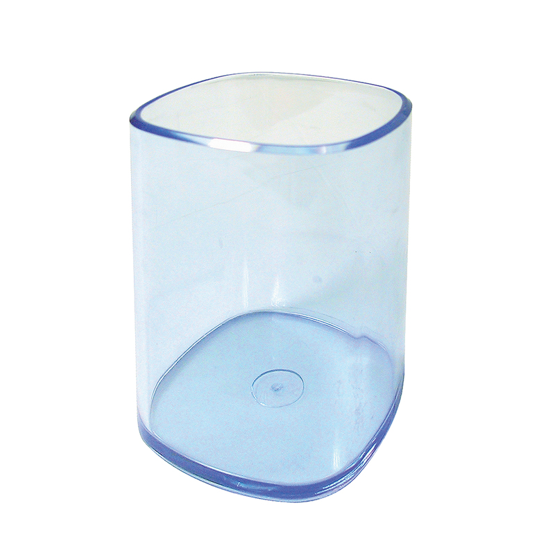 PORTAPENNE BICCHIERE TRASPARENTE BLU ARDA