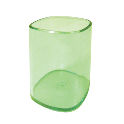 PORTAPENNE BICCHIERE TRASPARENTE VERDE ARDA