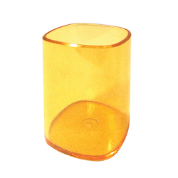 PORTAPENNE BICCHIERE TRASPARENTE ARANCIO ARDA