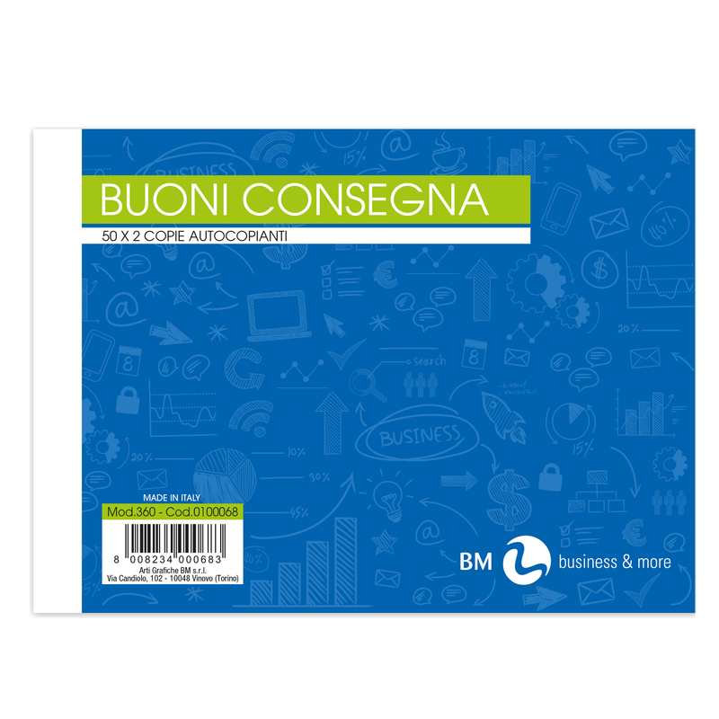 BLOCCO BUONI DI CONSEGNA 50/50 165x120mm RIC ART360 BM