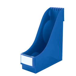 Portariviste ad alta capacitA' in PS blu 32x29cm dorso 9,5cm Leitz