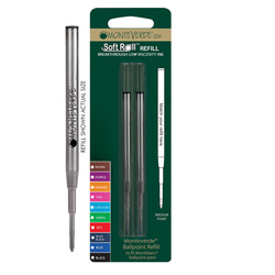 Blister 2 refill per SFERA Montblanc R NERO PUNTA MEDIA