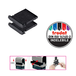 BLISTER DA 2 TAMPONI 6/9430 NERO TRODAT (Delist)
