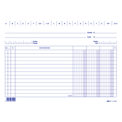 100 SCHEDE 3 COLONNE ORIZZONTALE 15X21CM E3259 EDIPRO