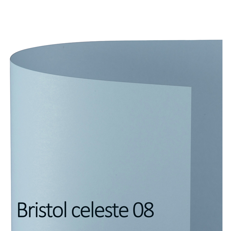 Conf.10 cartoncino Bristol Color 200gr 100x70cm celeste 08 Favini