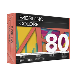 Carta Fabriano Colore A4 80GR 500FG COL.FORTI ARANCIO
