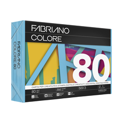 Carta Fabriano Colore A4 80GR 500FG COL.FORTI CIELO