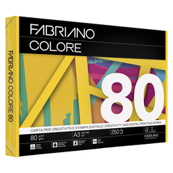 Carta Fabriano Colore A3 80GR 250FG COL.FORTI GIALLO
